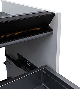 Тумба с раковиной Allen Brau Activity 80 1.34004.WM белая матовая/черный брашированный для ванной в интернет-магазине Sanbest