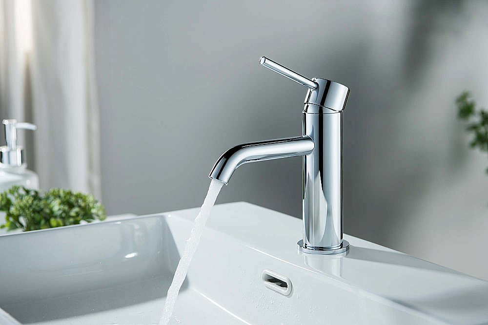 Смеситель для раковины Европа AQ1310CR 89 хром, без донного клапана купить в интернет-магазине сантехники Sanbest