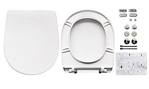 Унитаз-компакт Sanita luxe Classic Comfort CSCSLCC01040611 с бачком, с крышкой микролифт, белый купить в интернет-магазине Sanbest