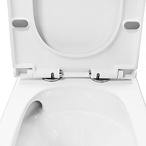 Унитаз напольный Azario Tesoro AZ-8501 белый, безободковый, с бачком, с крышкой микролифт, слив торнадо купить в интернет-магазине Sanbest