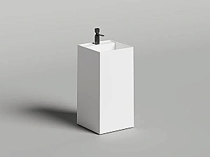 Раковина Salini ARMONIA SQUARE TOP 01 S-Sense 130511TG 45 без отверстия под смеситель, белая купить в интернет-магазине Sanbest
