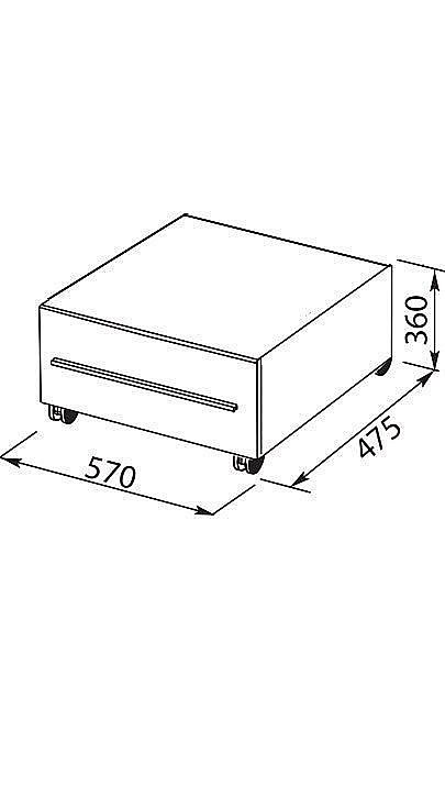 Нижняя тумба Aquanet Нота 58 черная для ванной в интернет-магазине сантехники Sanbest