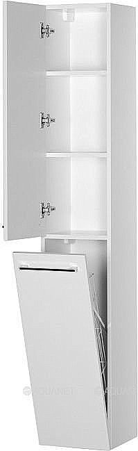 Шкаф-пенал De Aqua Тока 1S БК 30 белый для ванной в интернет-магазине сантехники Sanbest