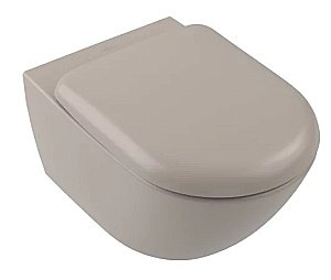 Унитаз подвесной Villeroy&Boch Antao 4674T0AM миндальный, безободковый, слив торнадо купить в интернет-магазине Sanbest