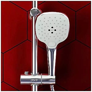 Набор смесителей с душевой колонной Dorff Prime D4094030 хром купить в интернет-магазине сантехники Sanbest