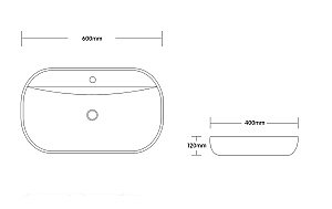 Раковина накладная CeruttiSpa 60 CR0074 белая купить в интернет-магазине Sanbest