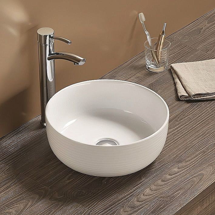 Раковина накладная Art&Max 36 AM-102 белая купить в интернет-магазине Sanbest