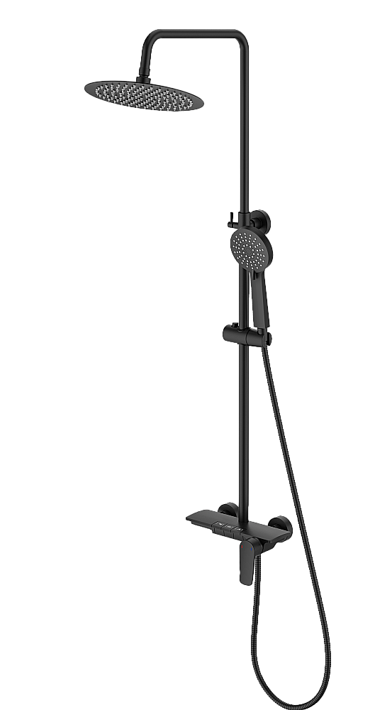 Душевая система SantiLine SL-9011MB черный матовый купить в интернет-магазине сантехники Sanbest