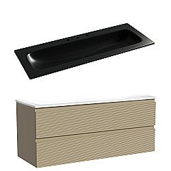 Тумба с раковиной Sancos FOLK FL120CP/CN7024MB 120 капучино для ванной в интернет-магазине Sanbest