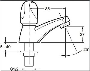 Cмеситель для раковины Jacob Delafon GALEO E72923-CP купить в интернет-магазине сантехники Sanbest