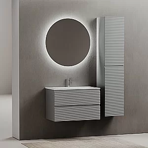 Тумба с раковиной Sancos Folk 80 FL80ES Ergraut soft для ванной в интернет-магазине Sanbest