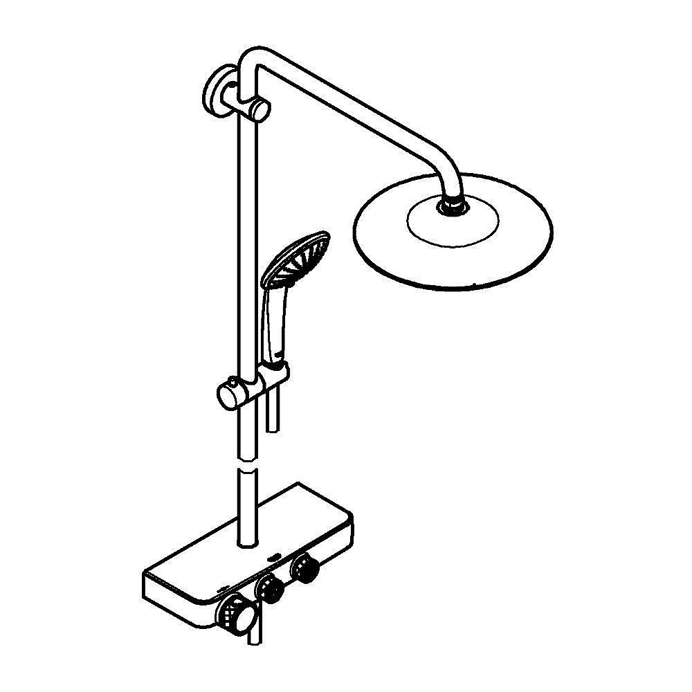 Душевая система Grohe Euphoria SmartControl 26509000 хром купить в интернет-магазине сантехники Sanbest