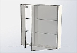 Зеркальный шкаф Aquanet Августа 90 дуб сонома купить в интернет-магазине сантехники Sanbest