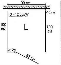 Душевая кабина Lagard Vita 90х100 левая купить в интернет-магазине сантехники Sanbest