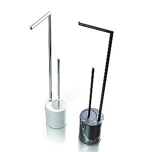 Стойка для ванной Bertocci Carrarino 124 4420 0800 черный мрамор/черный матовый купить в интернет-магазине сантехники Sanbest