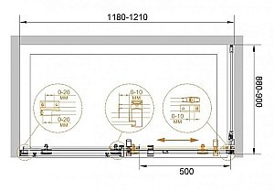 Душевой уголок Cezares Stylus-m 140x90 STYLUS-M-AH-1-140/90-C-Cr стекло прозрачное/профиль хром купить в интернет-магазине Sanbest