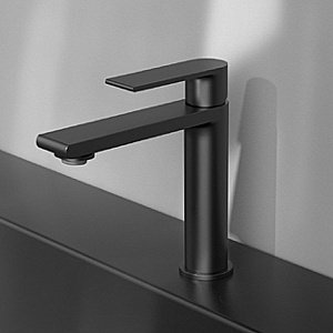 Смеситель для раковины Vincea Vogue VBF-1V1MB черный матовый купить в интернет-магазине сантехники Sanbest