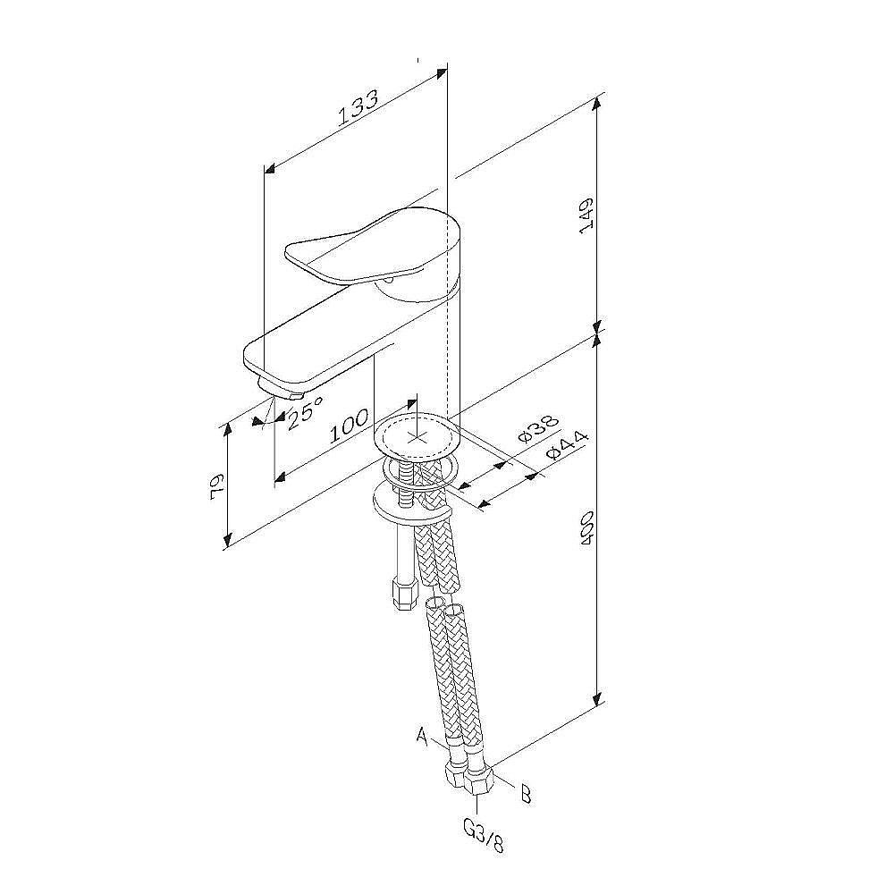 Смеситель для раковины AM.PM X-JOY F85A02133 купить в интернет-магазине сантехники Sanbest
