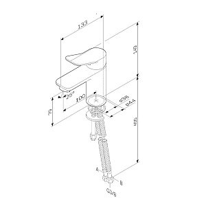 Смеситель для раковины AM.PM X-JOY F85A02133 купить в интернет-магазине сантехники Sanbest