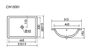 Раковина Ceramica Nova Era CN15001 белая купить в интернет-магазине Sanbest