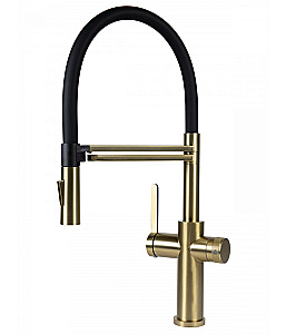 Смеситель для кухни  Agger Elegant A3252599 золото матовое купить в интернет-магазине сантехники Sanbest