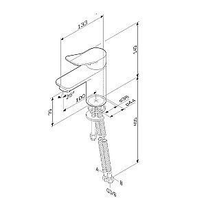 Смеситель для раковины AM.PM X-JOY F85A02133 купить в интернет-магазине сантехники Sanbest