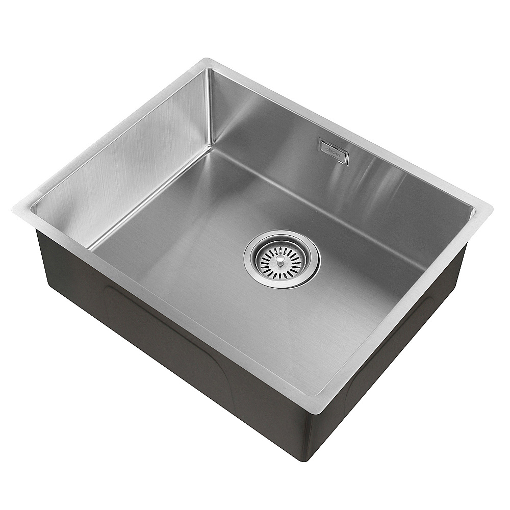 Кухонная мойка ABBER Wasser Kreis 54 AF2196ST брашированная сталь купить в интернет-магазине сантехники Sanbest