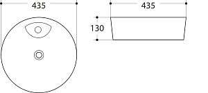 Раковина накладная Art&Max AM-78111 купить в интернет-магазине Sanbest