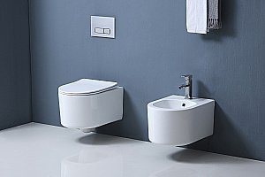 Унитаз с инсталляцией Aquatek Мия SET AQUATEK МИЯ 4в1 с белой кнопкой, с крышкой микролифт, безободковый купить в интернет-магазине Sanbest