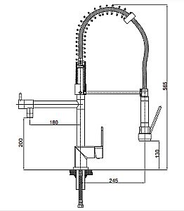 Смеситель для кухни GPD Nova MEE35 купить в интернет-магазине сантехники Sanbest