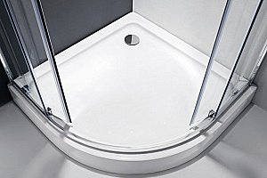 Душевой уголок Cezares Molveno 100x80 MOLVENO-RH-2-100/80-C-Cr-IV стекло прозрачное/профиль хром купить в интернет-магазине Sanbest