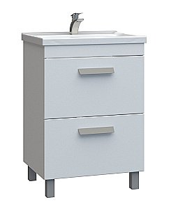 Тумба с раковиной Vigo Nova 2-600 белая для ванной в интернет-магазине Sanbest