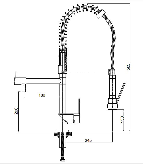 Смеситель для кухни GPD Nova MEE35 купить в интернет-магазине сантехники Sanbest