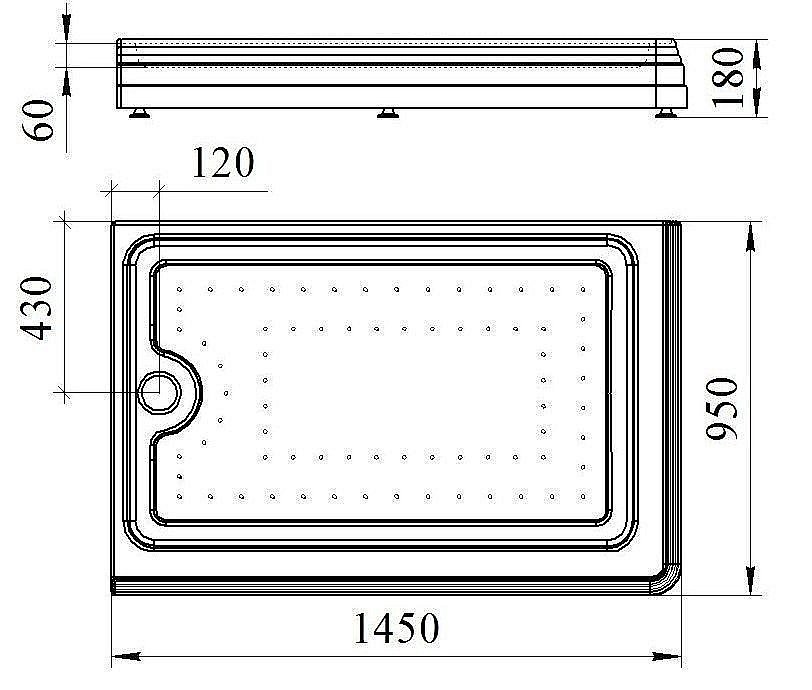 Душевой поддон FRA GRANDE Лоренцо Великолепный 140 Gold купить в интернет-магазине Sanbest