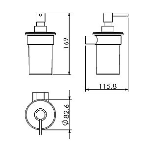 Диспенсер Langberger Lugano 24021A купить в интернет-магазине сантехники Sanbest