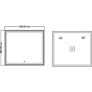 Зеркало Mixline Минио 545276 90 в ванную от интернет-магазине сантехники Sanbest