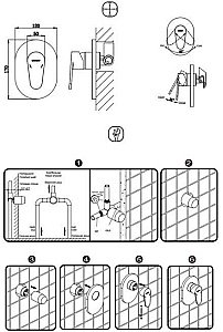 Смеситель для душа Bravat ELER FB848238CP-RUS купить в интернет-магазине сантехники Sanbest