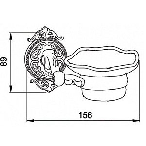 Мыльница Hayta Antic Brass 13904-1/VBR бронза купить в интернет-магазине сантехники Sanbest