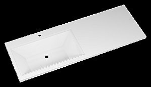 Тумба с раковиной Misty Чегет - 70 П-Чег-01070-01Н3Я (Раковина Гавана 130) белая для ванной в интернет-магазине Sanbest