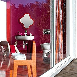 Раковина детская Laufen Florakids 8.1503.1.062.104.1 белая, розовая купить в интернет-магазине Sanbest