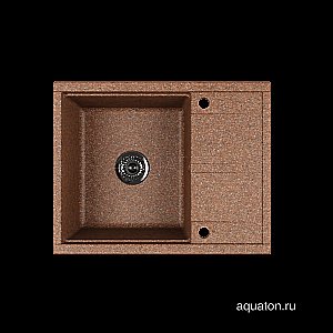 Мойка для кухни Акватон Делия 65 1A718632DE270 коричневый купить в интернет-магазине сантехники Sanbest