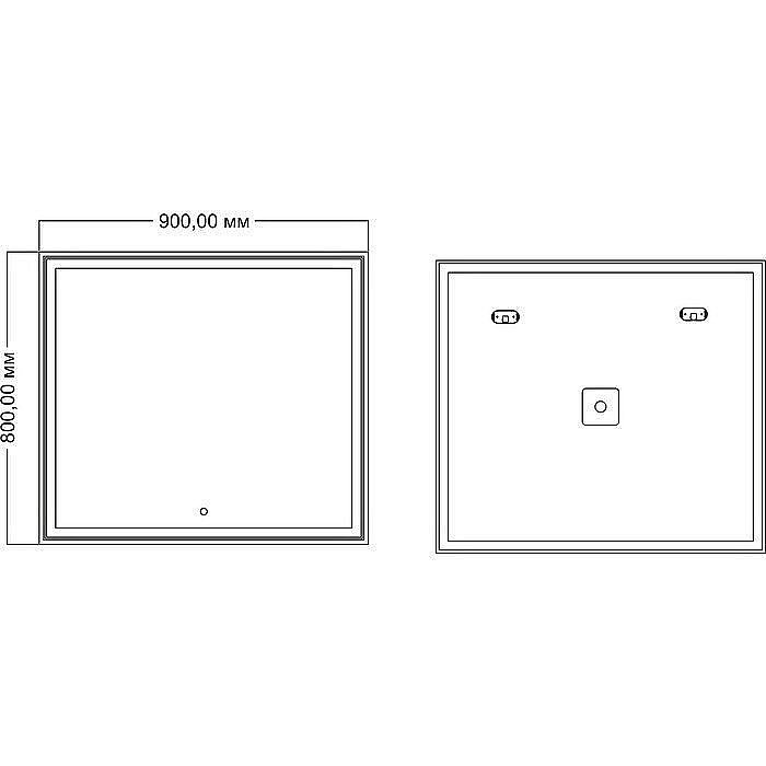 Зеркало Mixline Минио 545276 90 в ванную от интернет-магазине сантехники Sanbest