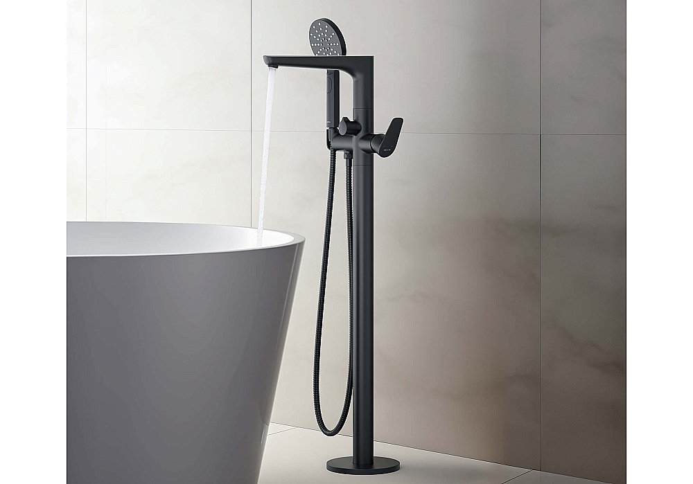 Смеситель для ванны Aquatek Бетта AQ1145MB черный матовый купить в интернет-магазине сантехники Sanbest