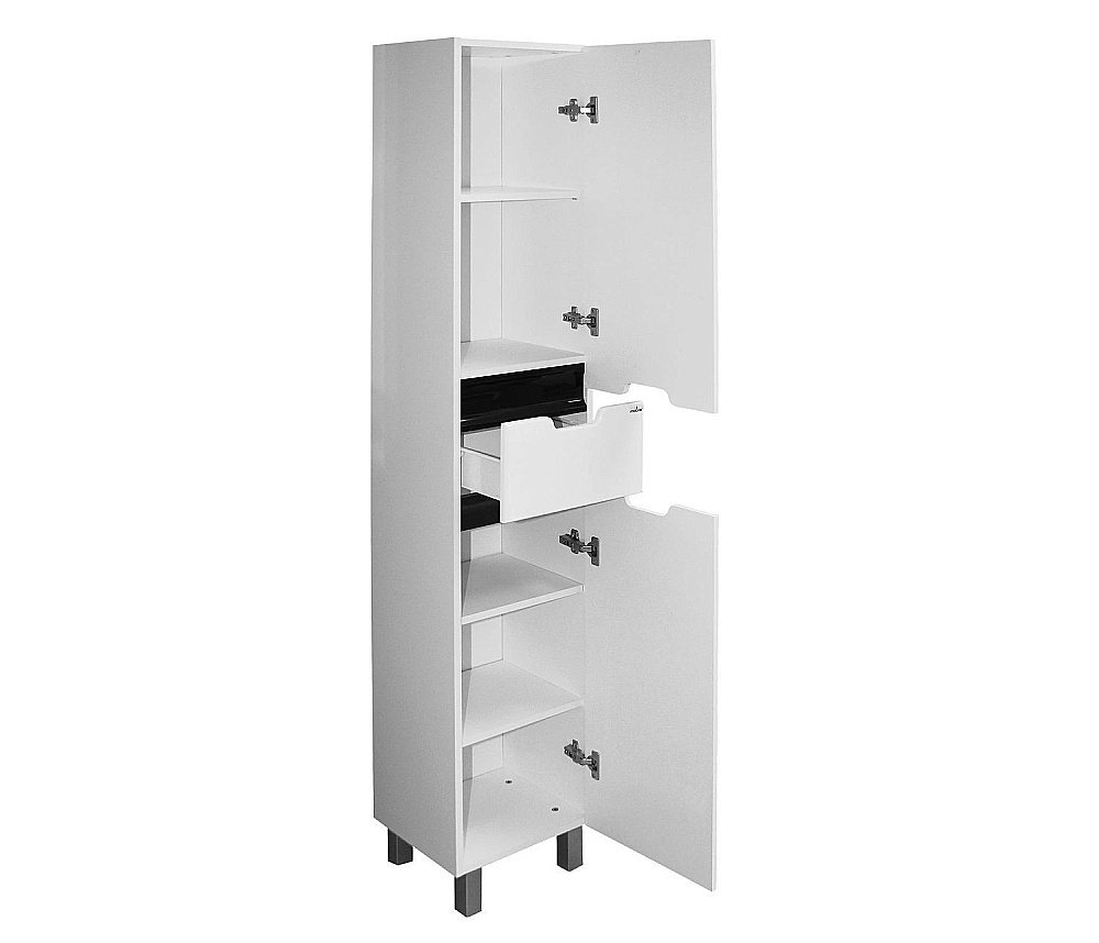 Пенал напольный MIXLINE ПРОМЕТЕЙ 518772 35 белый для ванной в интернет-магазине сантехники Sanbest