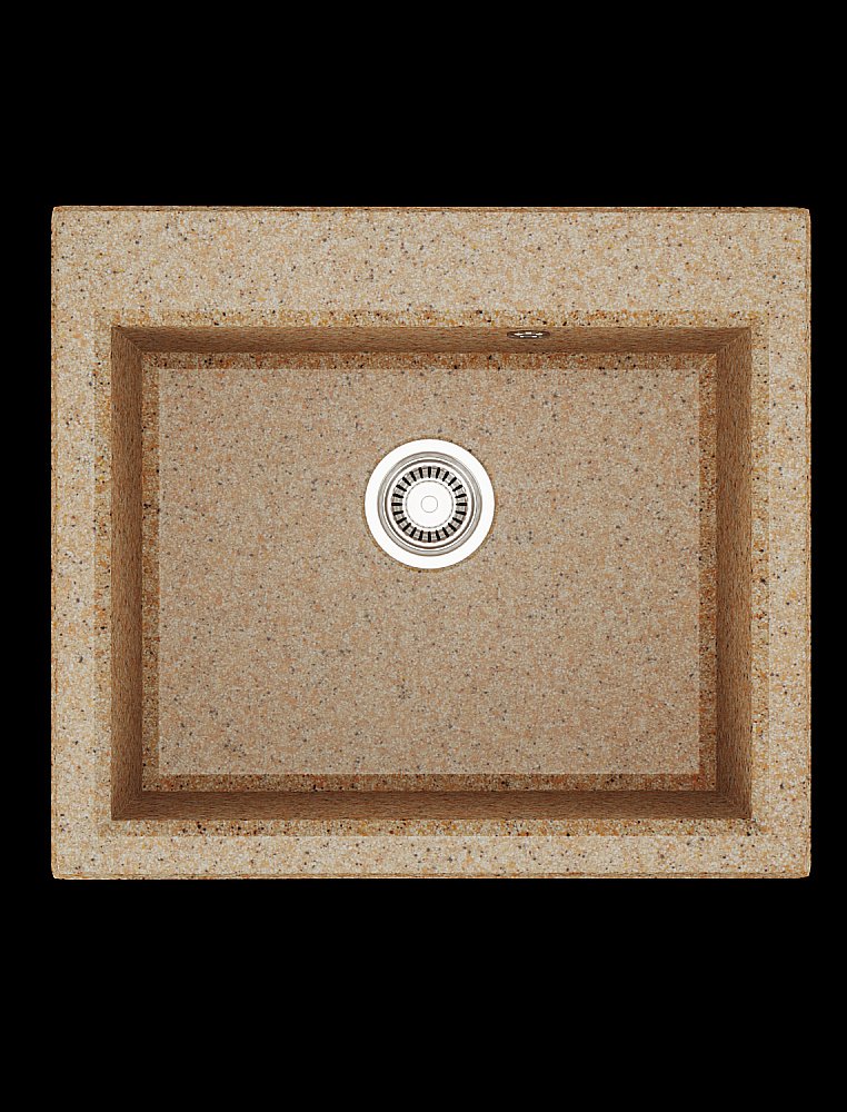 Мойка кухонная Акватон Линеа 58 песочная купить в интернет-магазине сантехники Sanbest