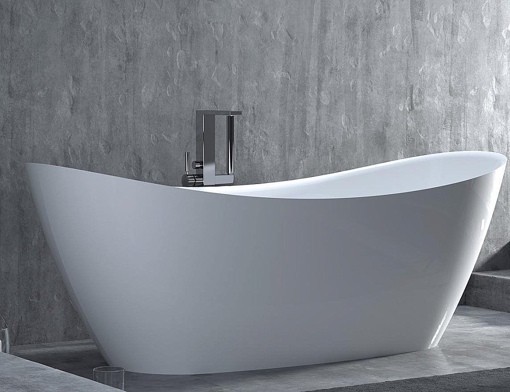 Ванна Salini NOEMI S-Stone 170x75 101722M белая матовая купить в интернет-магазине Sanbest