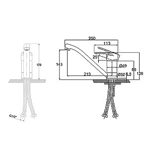 Смеситель для кухни Kaiser City 20433 купить в интернет-магазине сантехники Sanbest