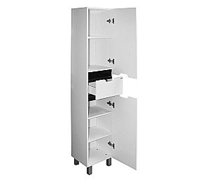 Пенал напольный MIXLINE ПРОМЕТЕЙ 518772 35 белый для ванной в интернет-магазине сантехники Sanbest