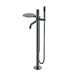 Смеситель для ванны Boheme Stick 129-SGM.4 оружейная сталь/ручка SPIRALE купить в интернет-магазине сантехники Sanbest