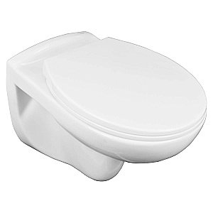 Унитаз подвесной Loranto Fredo CS-WH8005 безободковый, с сиденьем микролифт, белый купить в интернет-магазине Sanbest